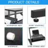 Compact Modern Z-Shaped Computer Desk with Monitor Shelf for Small Spaces – Image 4