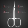 Professional Stainless Steel Curved Tip Cuticle Scissors – Image 5